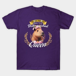 The Distinguished Capybara Queen T-Shirt